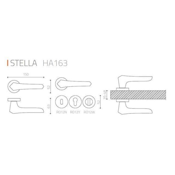STELLA Krom  Kapı Kolu