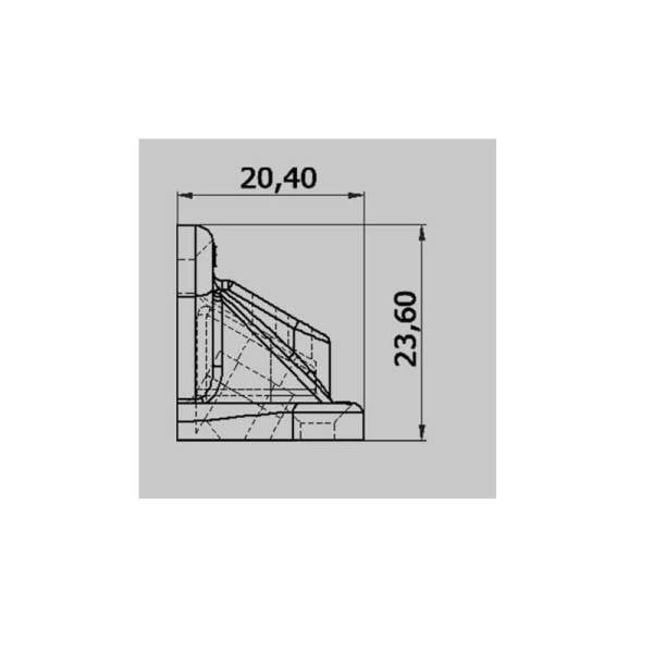 Açılı Çektirme Beyaz