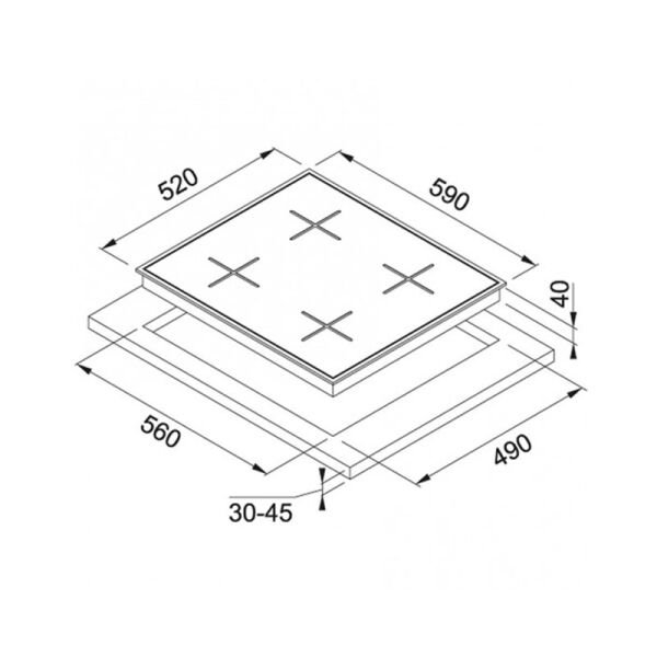Ocak FHNS 604 4G WH C 106.0489.961