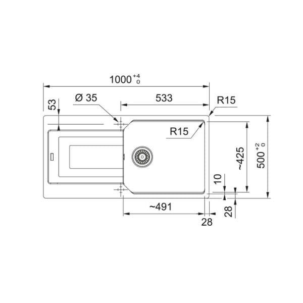 Evye Urban UBG 611-100 Bianco 114.0688.450