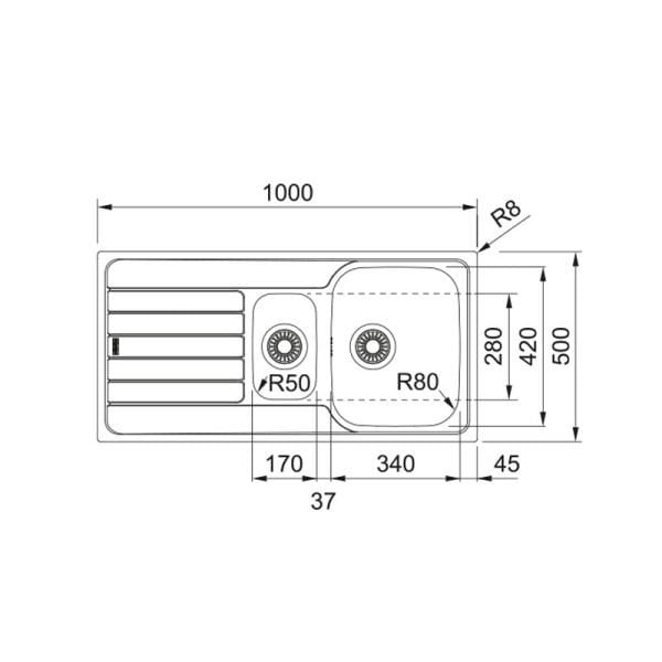 Evye SKX 651 Sağ İnox 101.0712.368