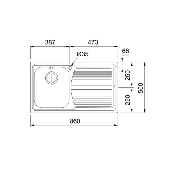 Evye LLX 611 Sol İnox 101.0656.155