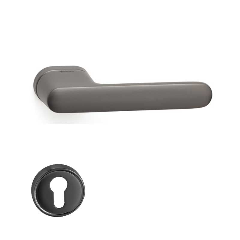 AKIK Füme Saten  Kapı Kolu Yale