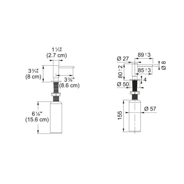 Sıvı Sabunluk Antrasit 112.0717.103