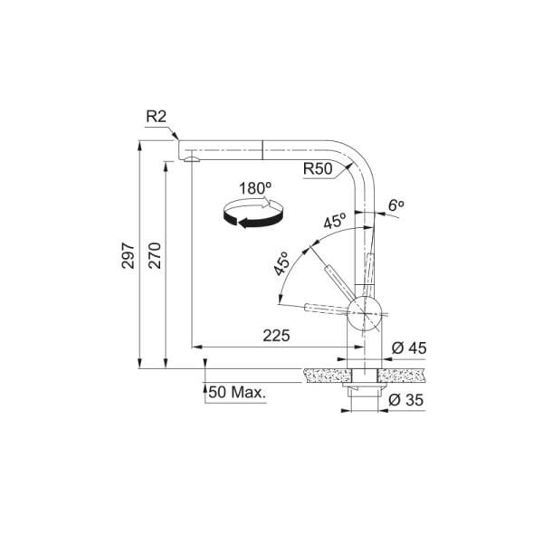 Batarya Atlas Neo Doccia Antrasit 115.0628.210