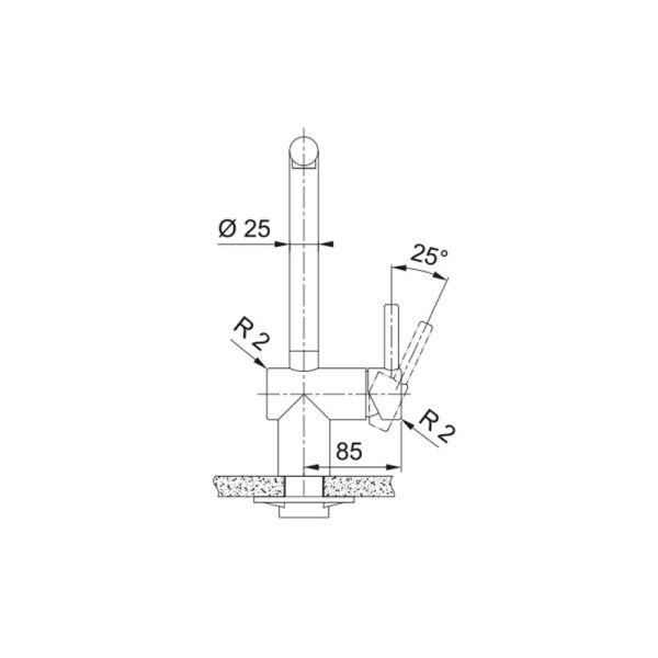 Batarya Atlas Neo Doccia Antrasit 115.0628.210