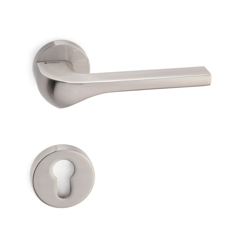 ATEN Nikel Saten  Kapı Kolu Yale