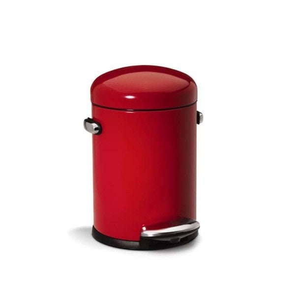 CW1294- Mini Çöp Kovası Retro 4,5lt Kırmızı