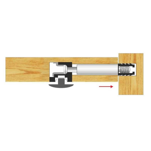 Minifix Tıpası beyaz/krem/kahve (100ad) Koyu Kahve