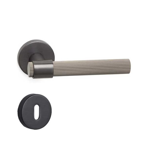 AXEL-L Füme Saten  Kapı Kolu Oda