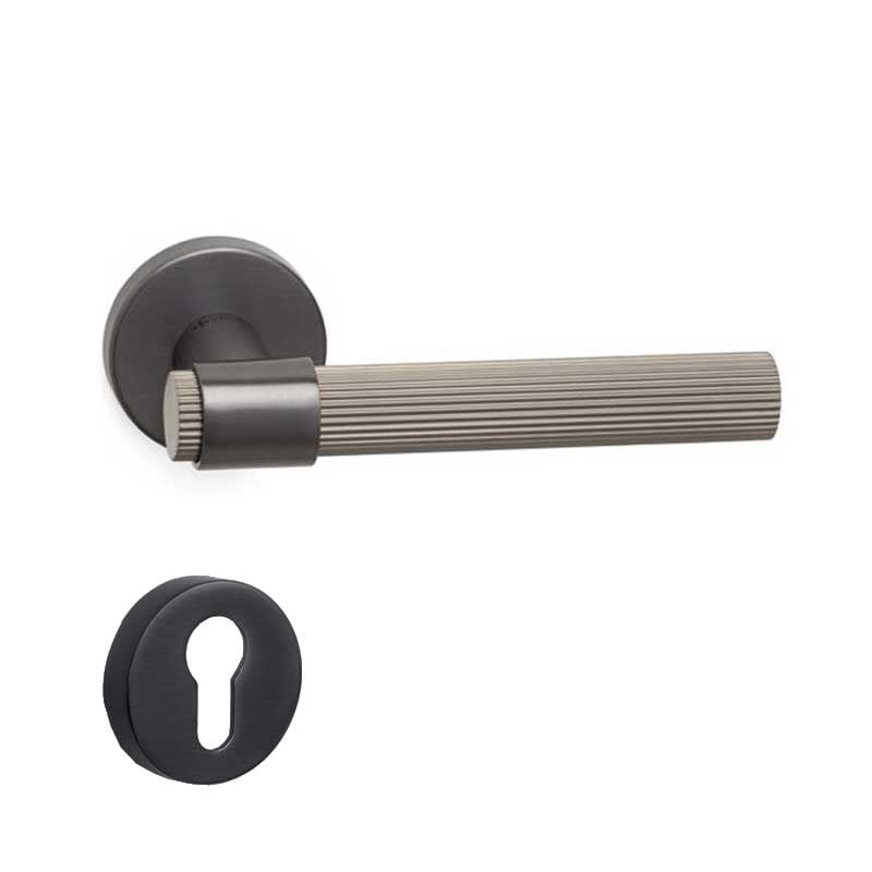 AXEL-L Füme Saten  Kapı Kolu Yale