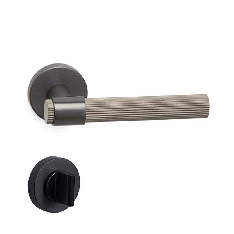 AXEL-L Füme Saten  Kapı Kolu Wc