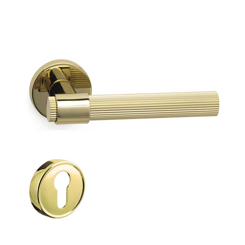 AXEL-L Altın  Kapı Kolu Yale