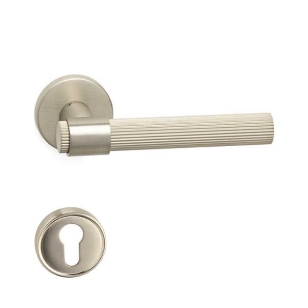 AXEL-L Nikel Saten Mat  Kapı Kolu Yale