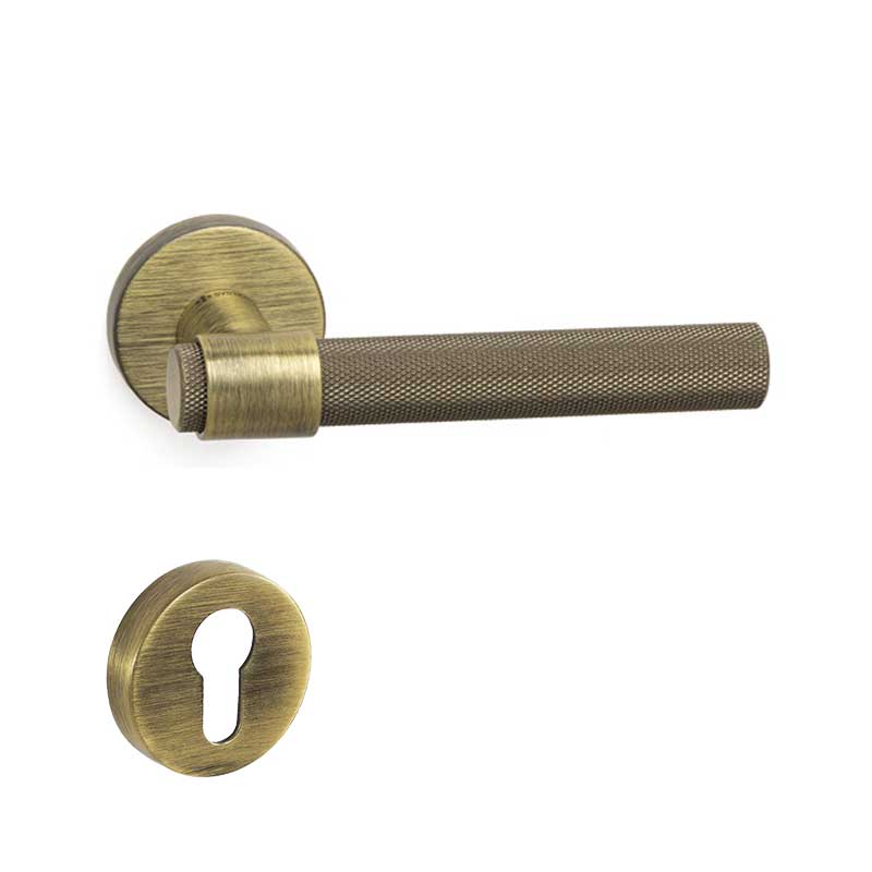 AXEL-T Antik Saten Mat  Kapı Kolu Yale