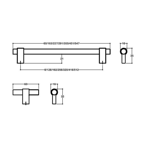 8770 Mat Siyah Kulp 128 mm