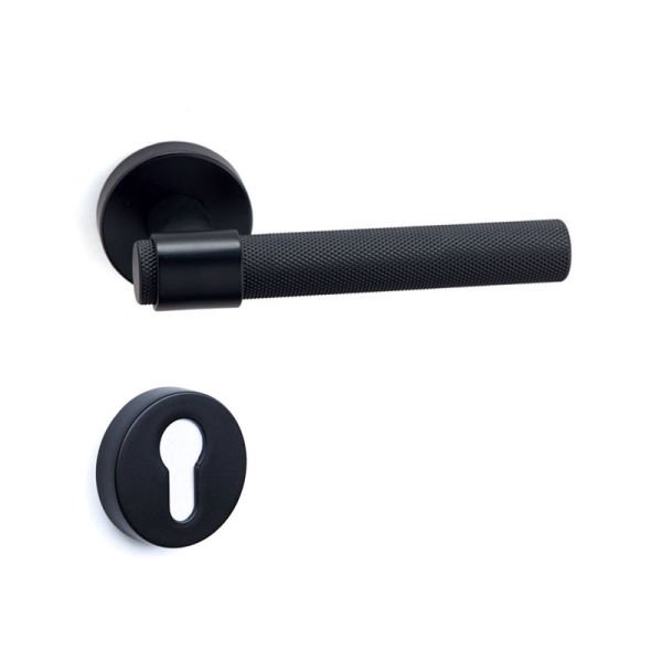 AXEL-T Mat Siyah  Kapı Kolu Yale