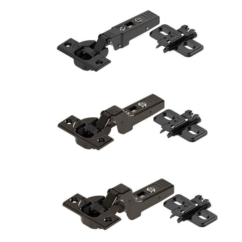 Kalın Kapak Frenli Menteşe Siyah