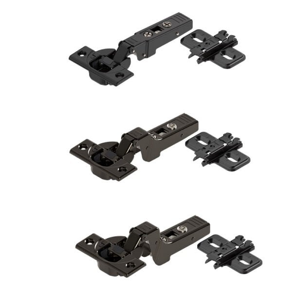 Kalın Kapak Frenli Menteşe Siyah