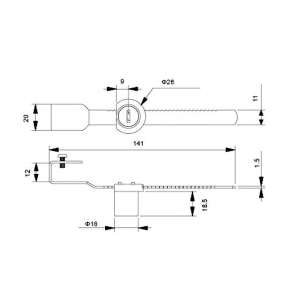 555 Çift Kanat Cam Kilidi 248