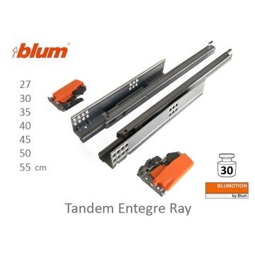 Tandem Frenli Kısmi Açılım Ray Takımı 55 cm