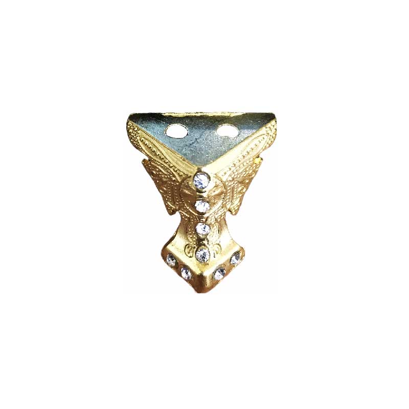 Kelebek Taşlı Ayak 2,5cm Altın