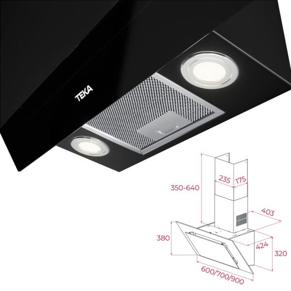 Davlumbaz DVT 68660 TBS BK