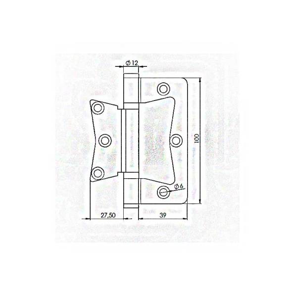 Yönsüz Kelebek Menteşe Sarı