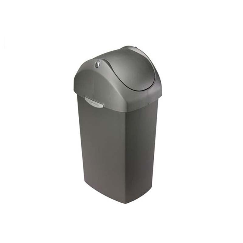 CW1335 Plastik Kapaklı Çöp Kovası 60Lt Gri