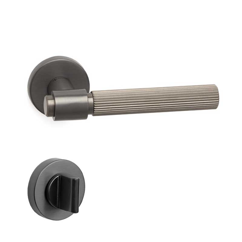AXES-L Füme Saten  Kapı Kolu Wc