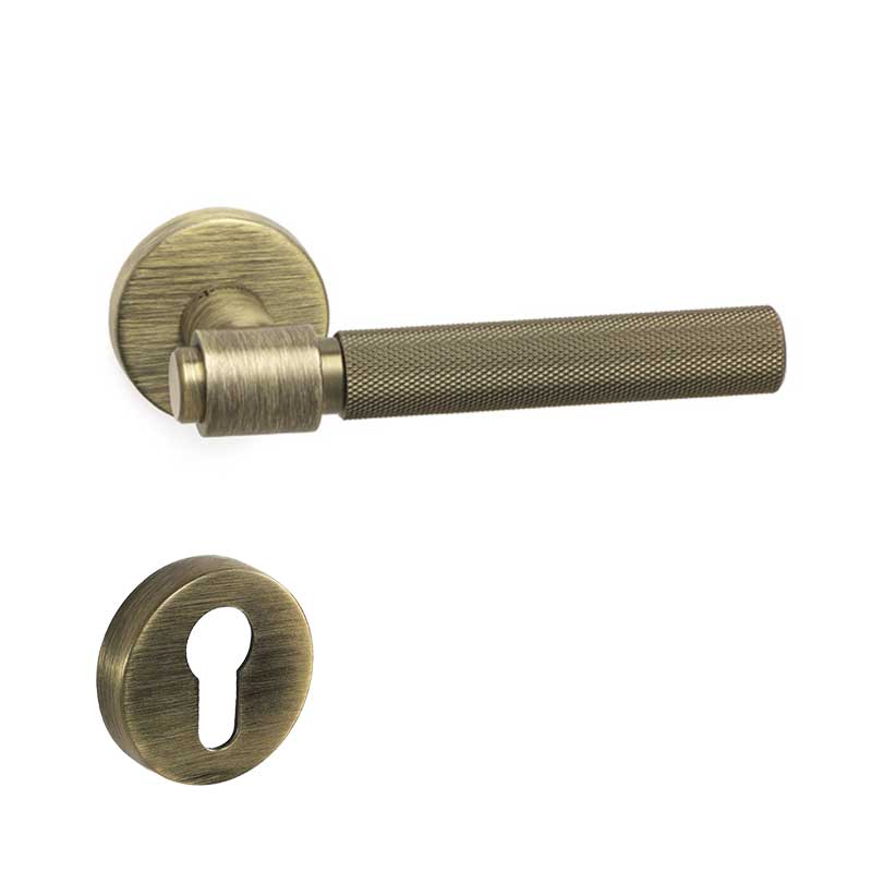 AXES-T Antik Saten Mat  Kapı Kolu Yale