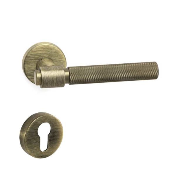 AXES-T Antik Saten Mat  Kapı Kolu Yale