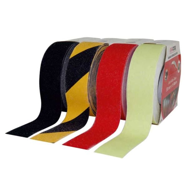Kaydırmaz Bant 50mm 25mt (Şef.,Bord,Siy/Sarı)