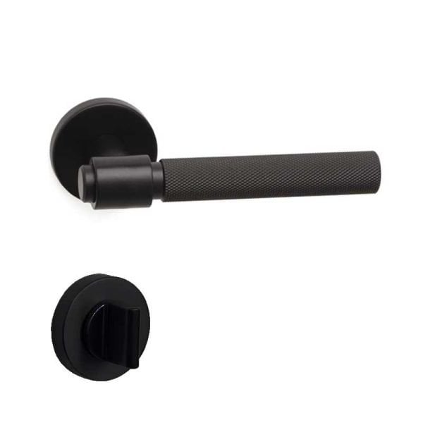 AXES-T Mat Siyah  Kapı Kolu Wc