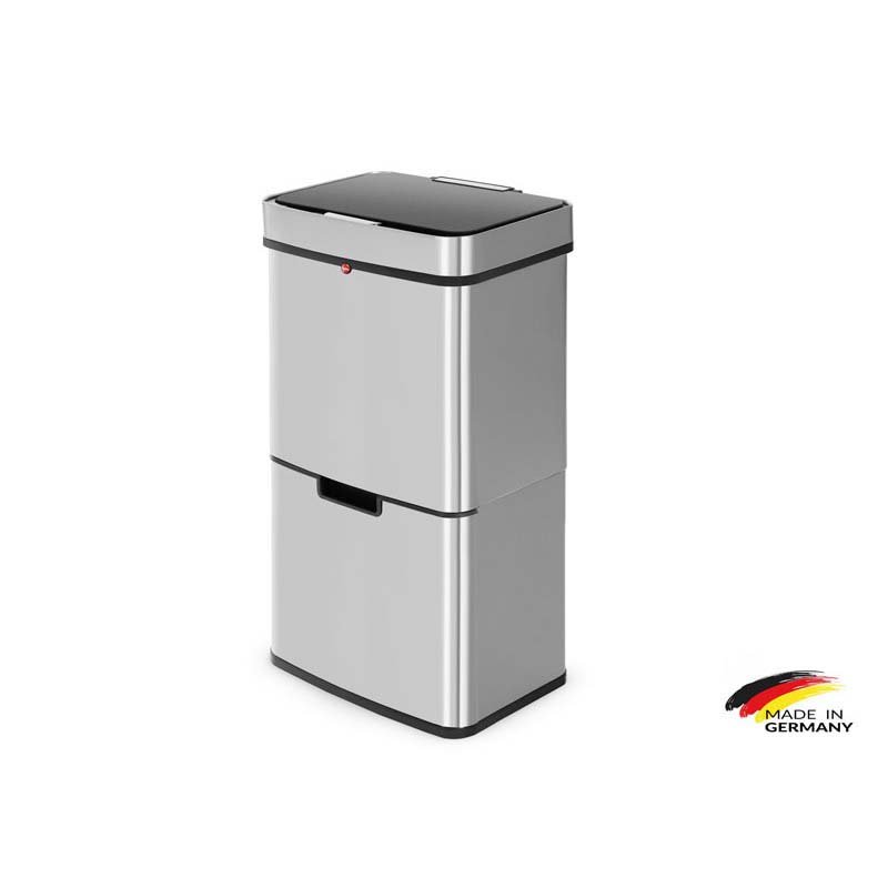 0656-001 Çöp Kovası Öko XL İki Katlı İnox 50 Lt