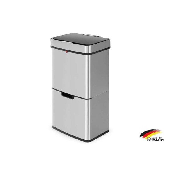 0656-001 Çöp Kovası Öko XL İki Katlı İnox 50 Lt