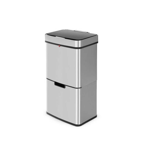 0656-001 Çöp Kovası Öko XL İki Katlı İnox 50 Lt