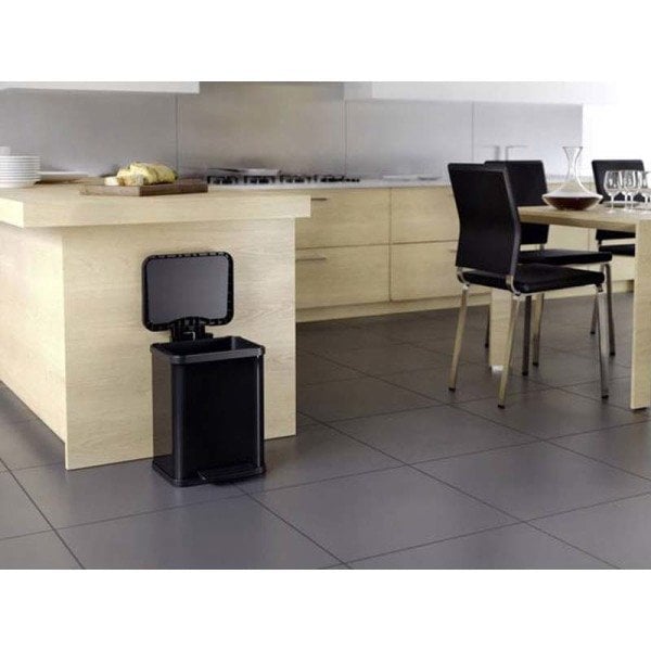 0619-260 Çöp Kovası Öko Plus M Siyah 17 Lt