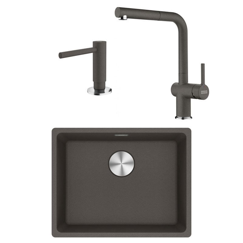 MRG 110-52 Slate Grey Evye+Active Plus Doccia Batarya+Sabunluk Set