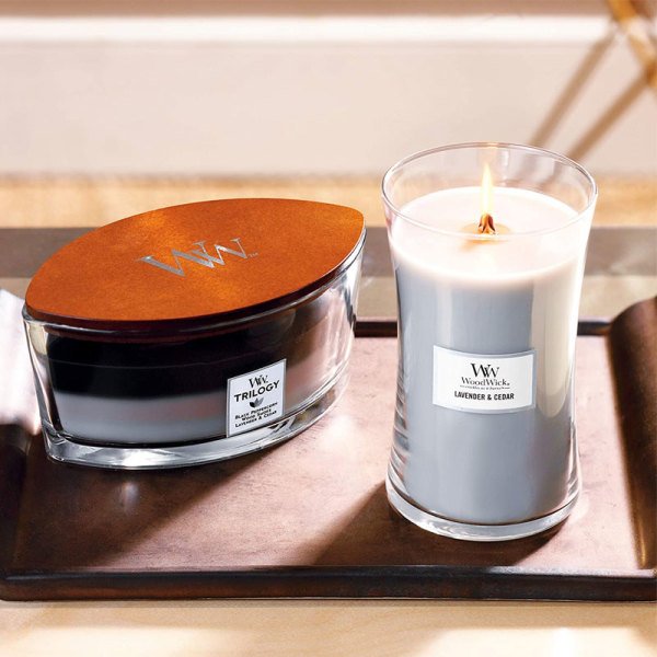 1666272E WW Büyük Kavanoz Mum Lavender Cedar