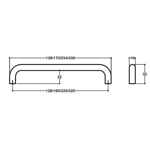 8878 Mat Siyah Kulp 224 mm