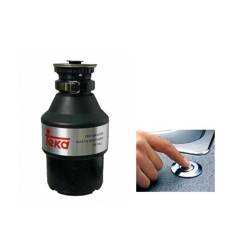 (#) Çöp Öğütücü TR-23.1 (Pnomatik düğmeli) Siyah