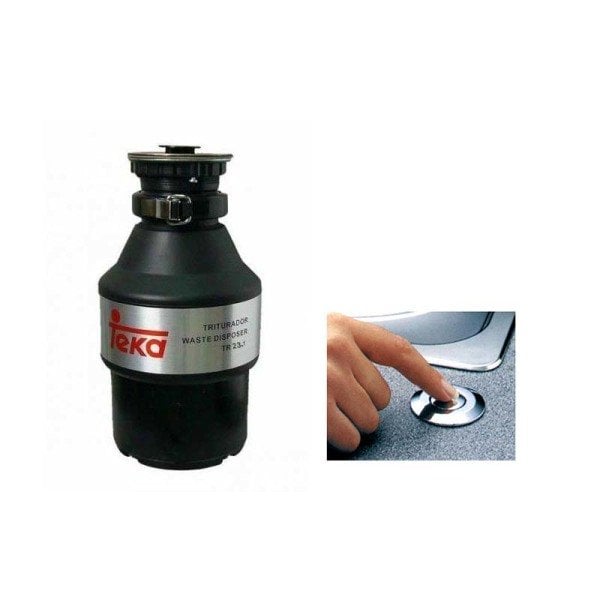 (#) Çöp Öğütücü TR-23.1 (Pnomatik düğmeli) Siyah