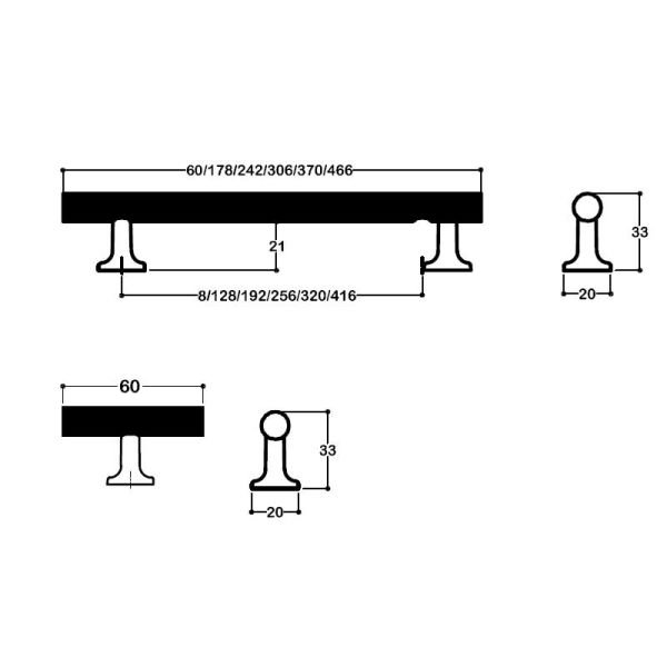 8887 Altın Kulp 320 mm