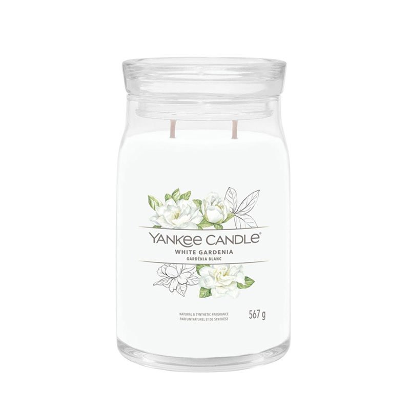 1630696E Büyük Mum White Gardenia