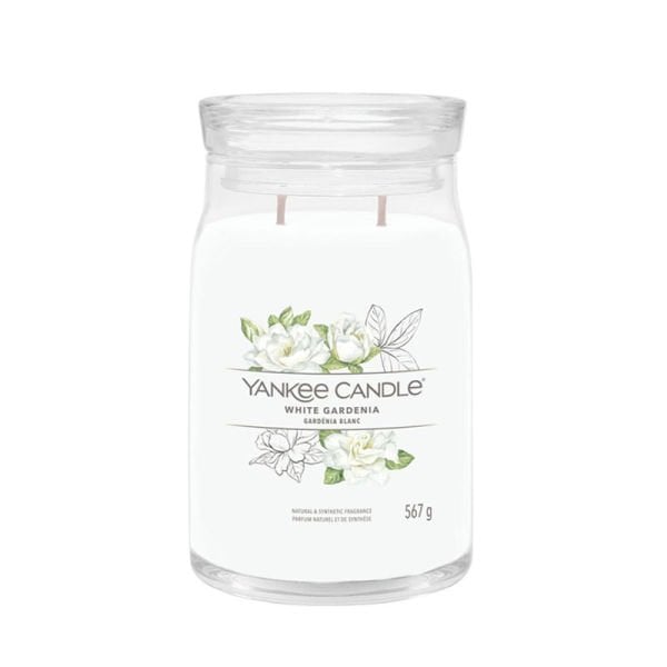 1630696E Büyük Mum White Gardenia