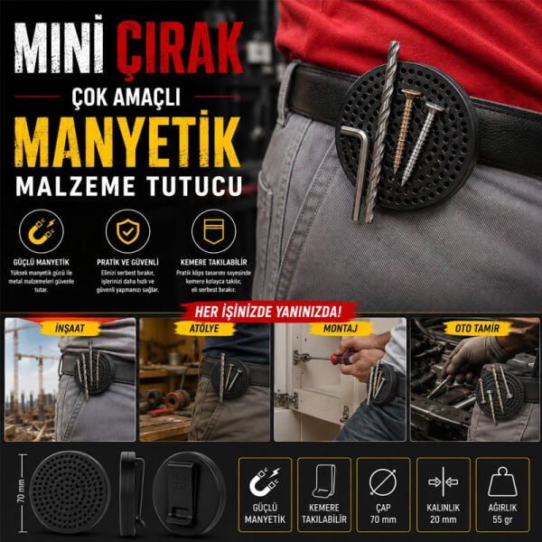 SL0595 Manyetik Malzeme Tutucu