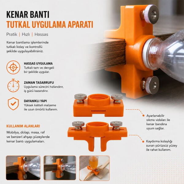 SL0592 Kenar Bandı Tutkal Uygulama Aparatı