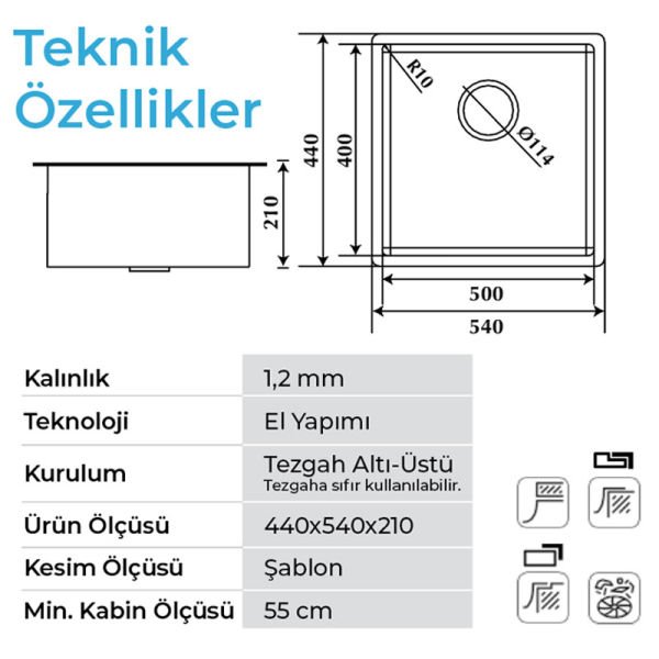 Evye Stella 4454 Füme Siyah