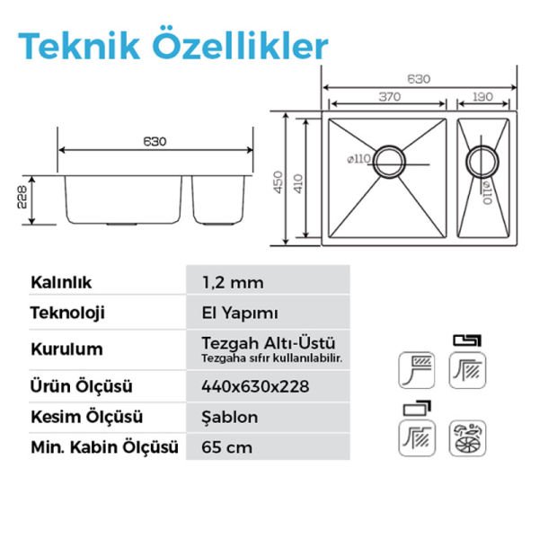 Evye Stella 4563 Füme Siyah